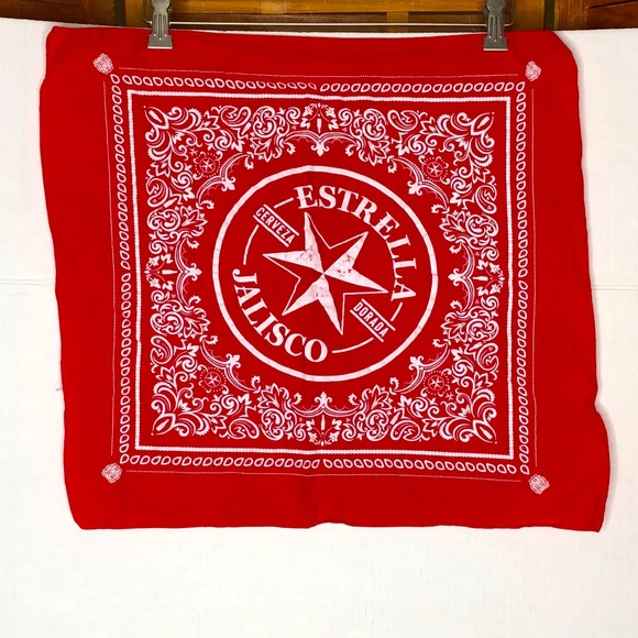 Estrella Jalisco Other - NWOT 18x19 inch red ESTRELLA JALISCO bandanna